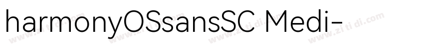 harmonyOSsansSC Medi字体转换
